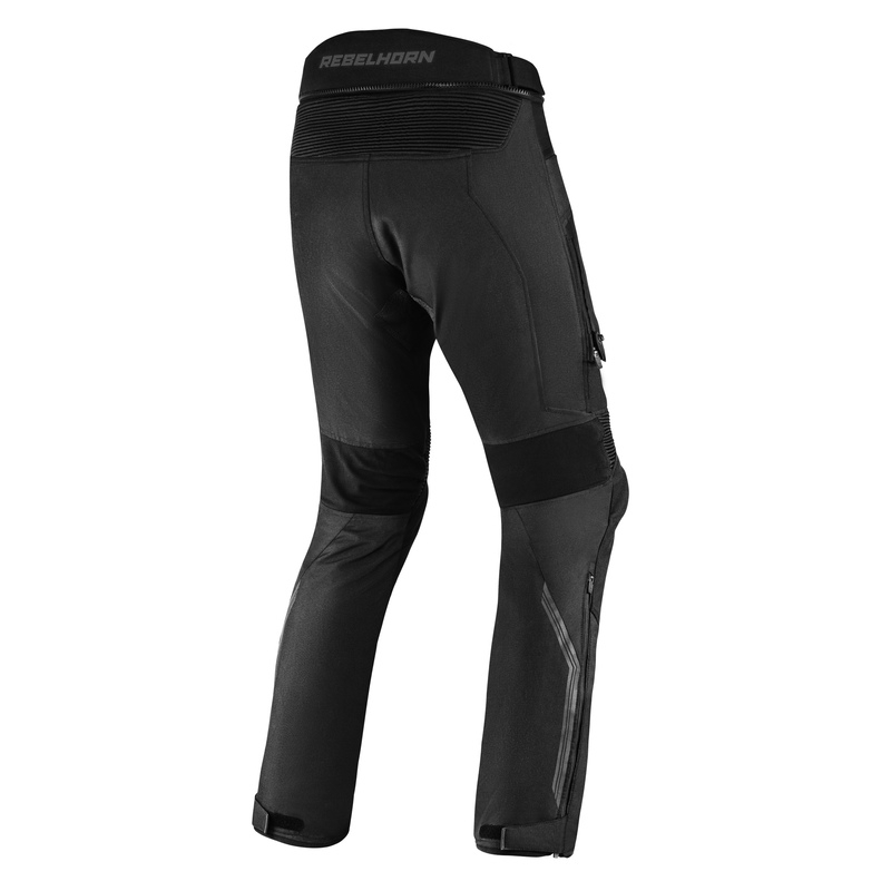 Pantaloni da moto neri Rebelhorn Borg Saldi