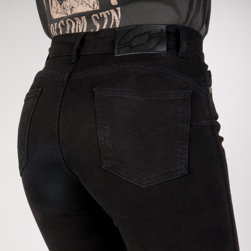 Jeans da moto Ozone Striker SF neri da donna