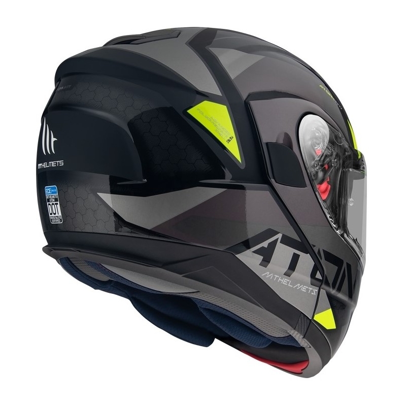 Vyklápěcí přilba na motorku MT Atom SV W17 B2 šedá