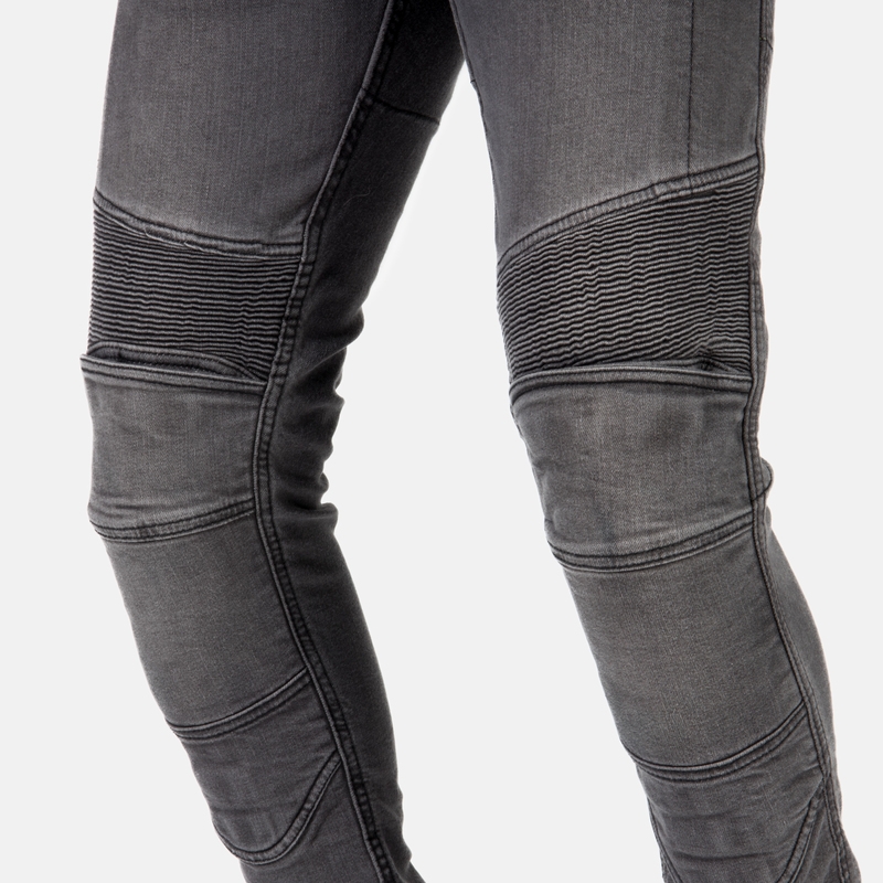 Jeans da moto Ozone Rusty lavati neri Saldi