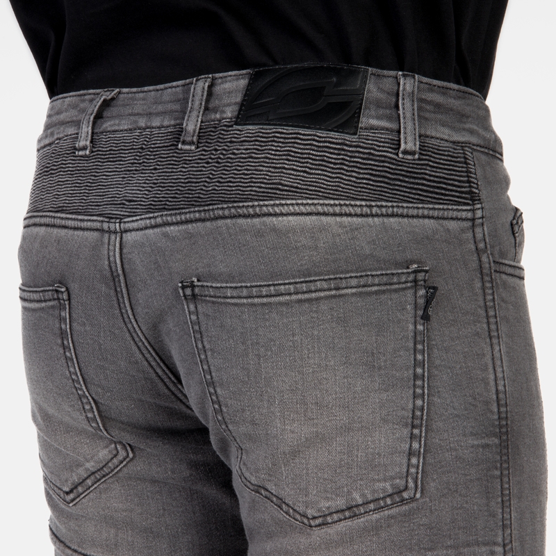 Jeans da moto Ozone Rusty lavati neri Saldi