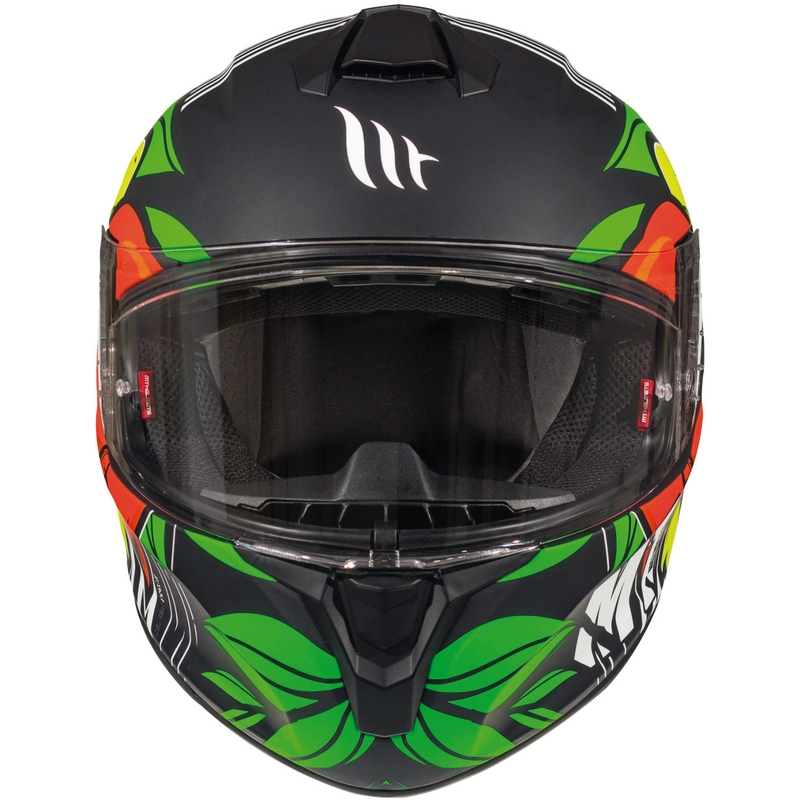 MT Targo Truck A2 casco moto integrale giallo fluo opaco