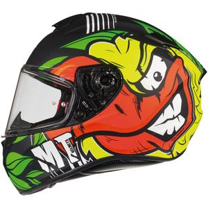 MT Targo Truck A2 casco moto integrale giallo fluo opaco