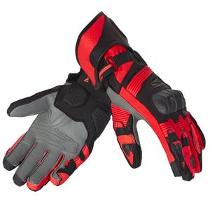 Guanti moto Rebelhorn Fighter nero-rosso fluo Saldi