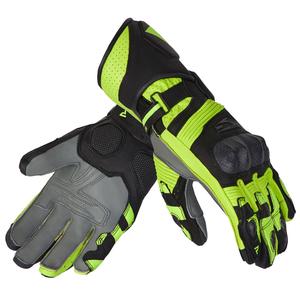 Guanti da moto Rebelhorn Fighter nero-giallo fluo Saldi