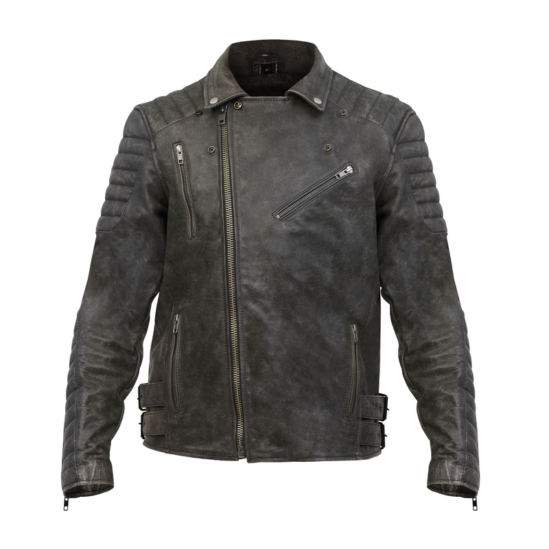 Giacca da moto marrone vintage BROGER Ohio Saldi
