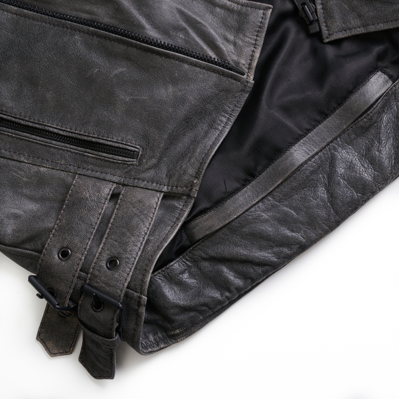 Giacca da moto marrone vintage BROGER Ohio Saldi
