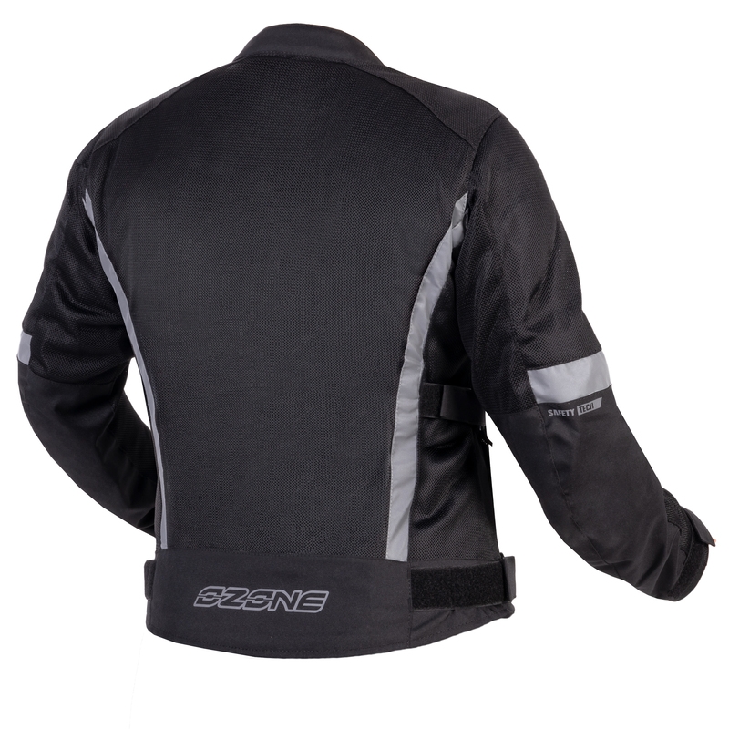 Giacca da moto da donna Ozone Dart nera