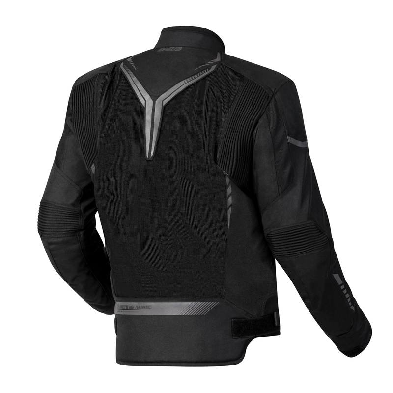 Giacca moto Ozone Flow nera Saldi