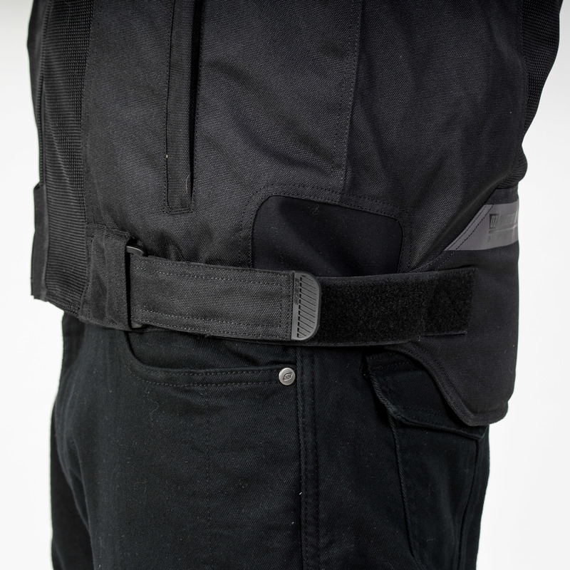 Giacca moto Ozone Flow nera Saldi