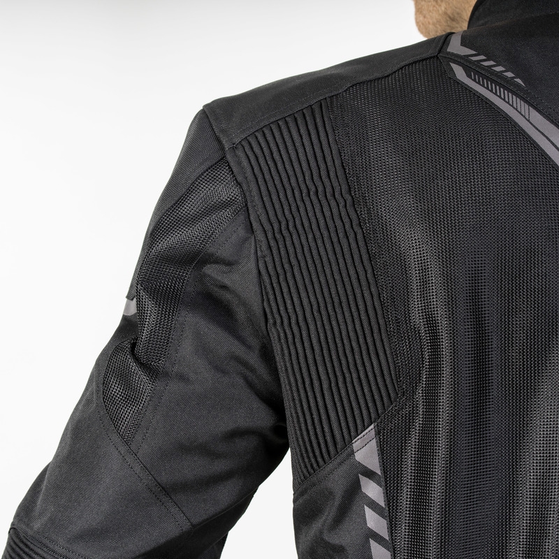 Giacca moto Ozone Flow nera Saldi