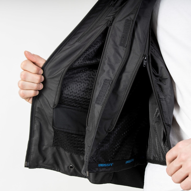 Giacca moto Ozone Flow nera Saldi