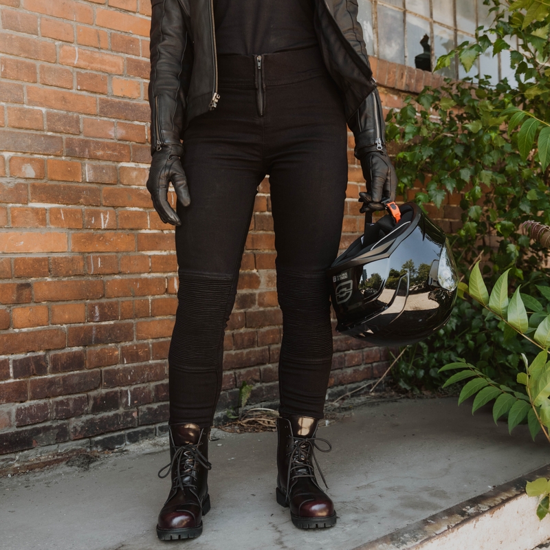 Leggings da motociclista da donna Ozone Chica neri