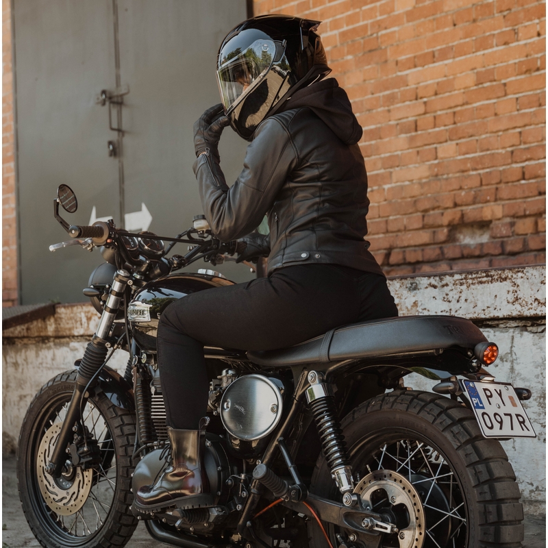 Leggings da motociclista da donna Ozone Chica neri