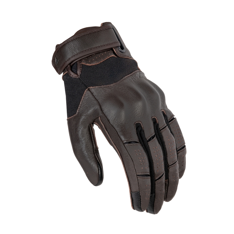 Guanti da moto Rebelhorn Impala marrone Saldi