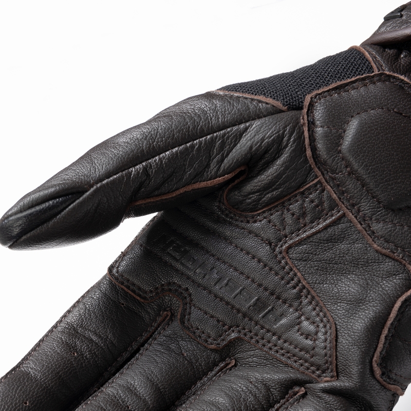 Guanti da moto Rebelhorn Impala marrone Saldi