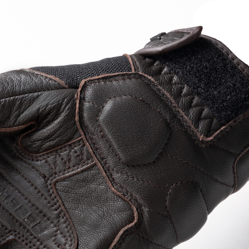 Guanti da moto Rebelhorn Impala marrone Saldi
