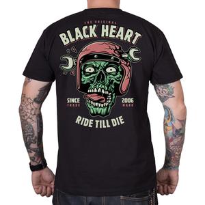 Maglietta da uomo con cuore nero Ride Till Die Saldi