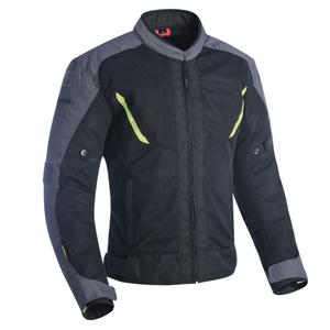 Giacca da moto Oxford Delta 1.0 Air nero-grigio-giallo fluo