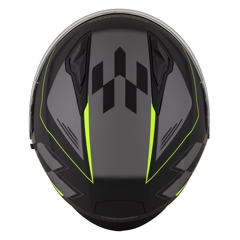 Casco moto aperto Cassida Jet Tech Roxor nero-grigio-giallo fluo opaco Saldi