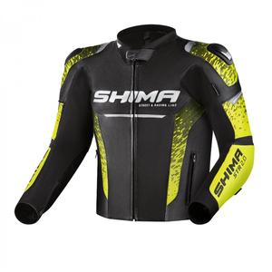 Giacca da moto Shima STR 2.0 nero-giallo fluo