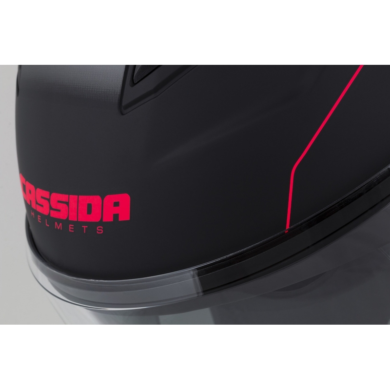 Casco moto aperto Cassida Jet Tech Roxor nero-grigio-rosso fluo opaco