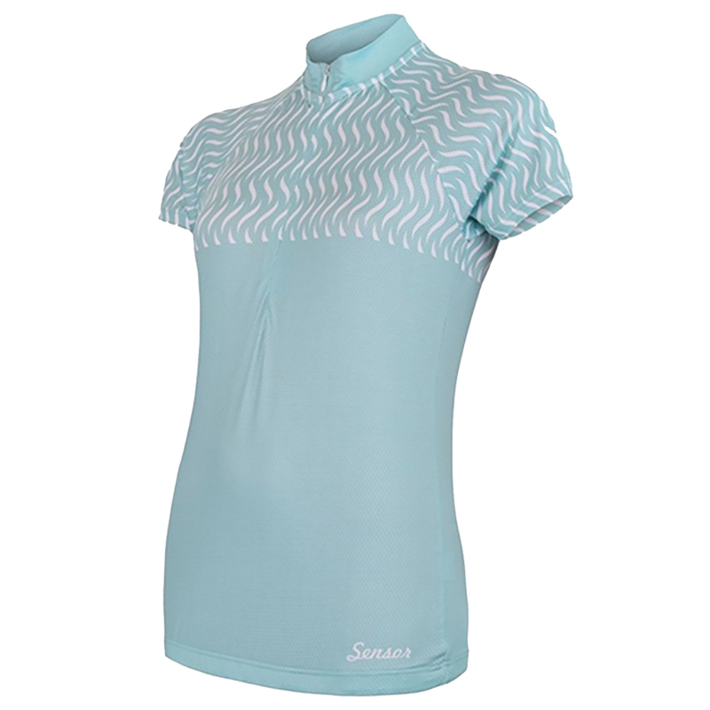 Maglia donna Sensor Wave verde chiaro - manica corta Saldi
