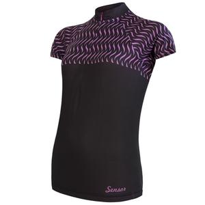 Maglia Sensor Wave donna nero - manica corta Saldi