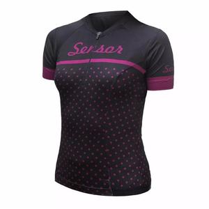 SENSOR CYKLO TOUR maglia da donna a pois neri Saldi