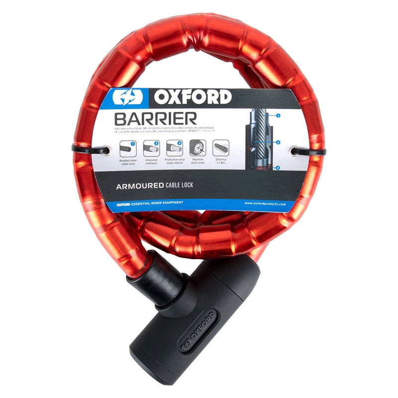 Oxford Barrier lock 1,4 m rosso