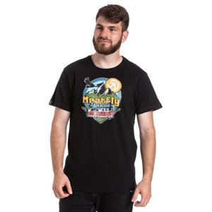 Maglietta Meatfly Mounty nero Saldi