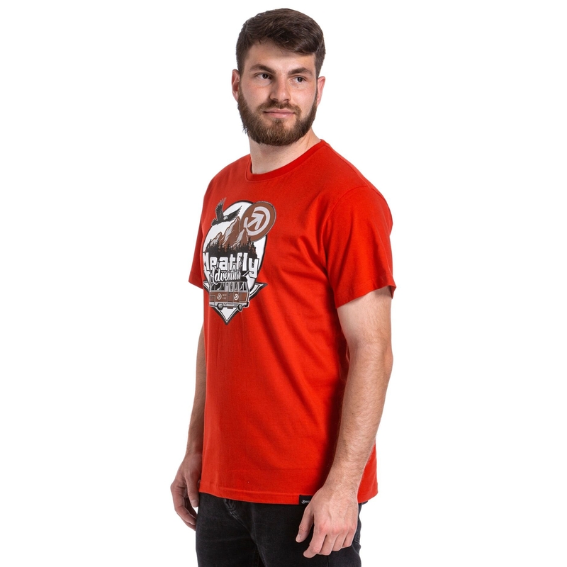 Maglietta Meatfly Mounty rosso Saldi