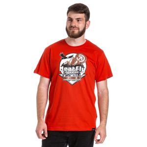 Maglietta Meatfly Mounty rosso Saldi