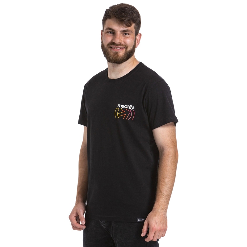 Maglietta Meatfly Marmi nero Saldi