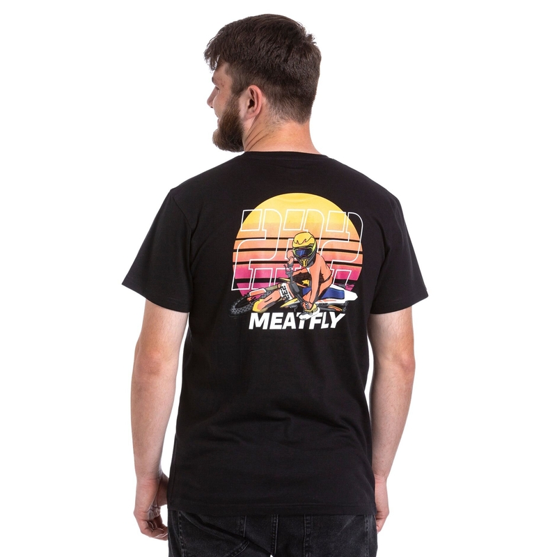Maglietta Meatfly Marmi nero Saldi