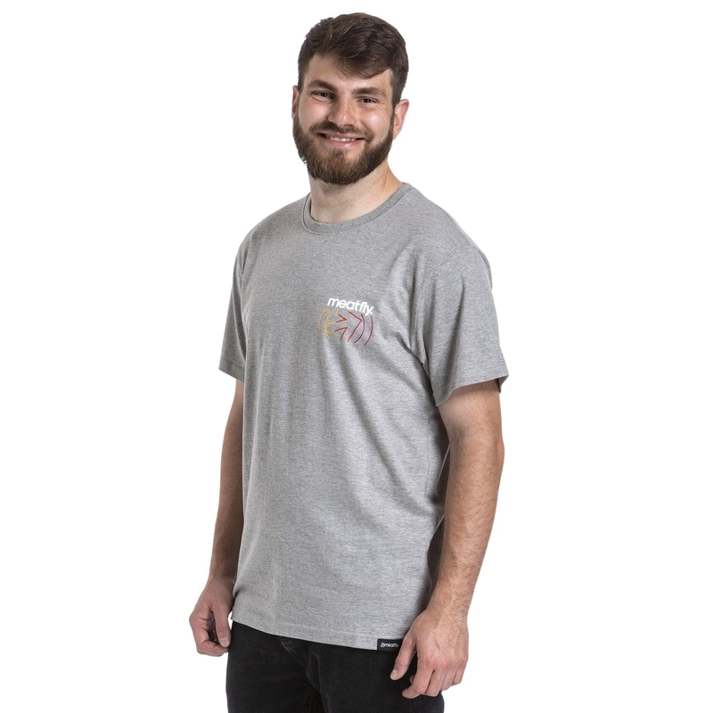 Maglietta Meatfly Marmi grigio Saldi