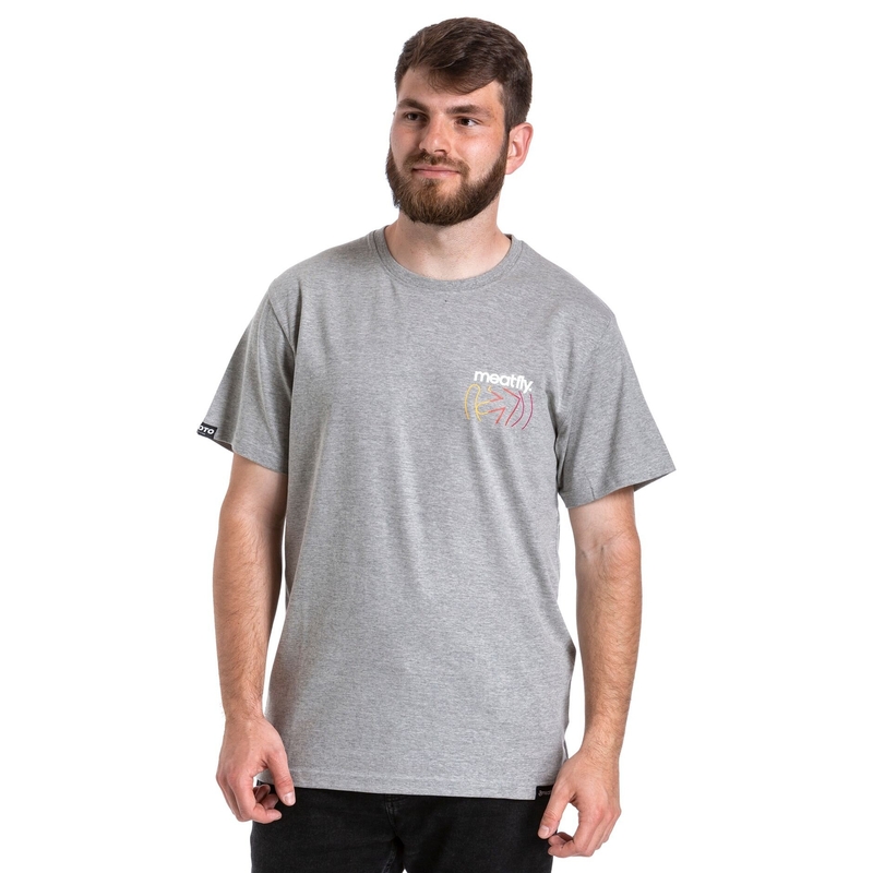 Maglietta Meatfly Marmi grigio Saldi