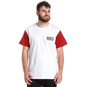 Maglietta Meatfly Racing bianco-rosso Saldi