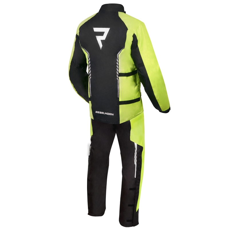 Moto bunda do deště Rebelhorn Patrol fluo žluto-černá