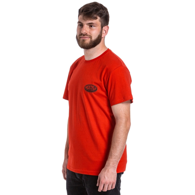 Maglietta Meatfly Ride Till Death rosso Saldi
