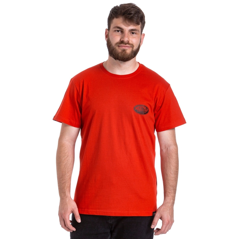 Maglietta Meatfly Ride Till Death rosso Saldi
