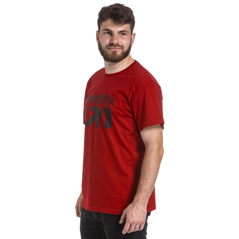 Maglietta Meatfly Podium rosso scuro Saldi