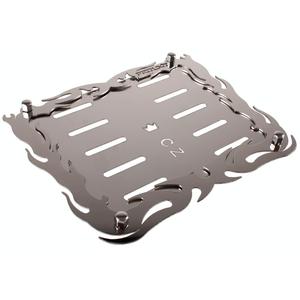 Cuscinetto in acciaio inox sotto la targa in CZ Argento Calore