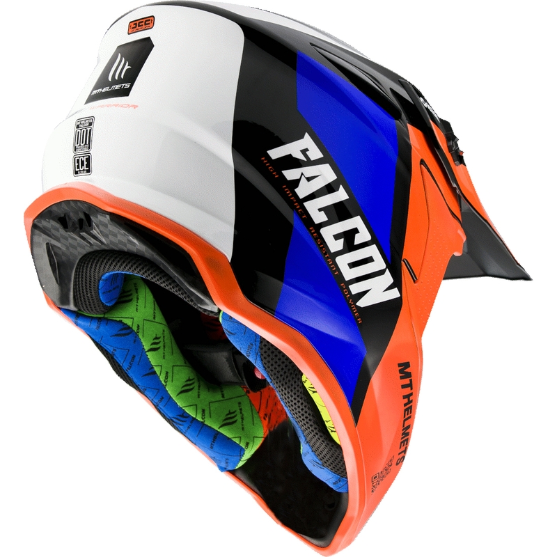Motokrosová přilba MT Falcon Warrior fluo oranžová