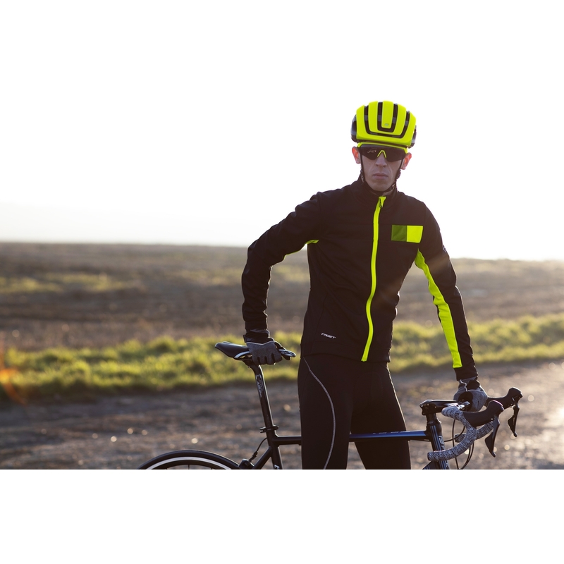 Bunda na kolo FORCE Frost černo-fluo výprodej