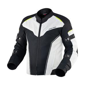 Giacca da moto Rebelhorn Hiflow IV nero-argento-giallo fluo Saldi