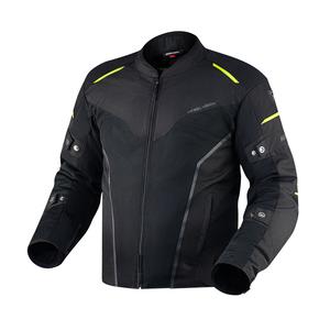 Giacca da moto Rebelhorn Hiflow IV nero-giallo fluo Saldi