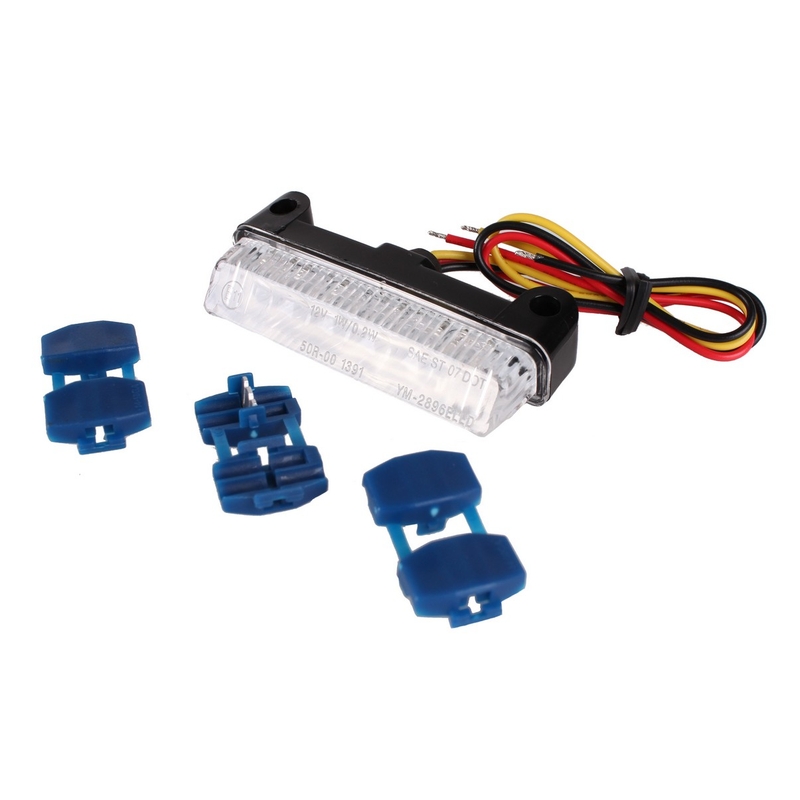 Fanale posteriore a LED R-TOOL con vetro trasparente