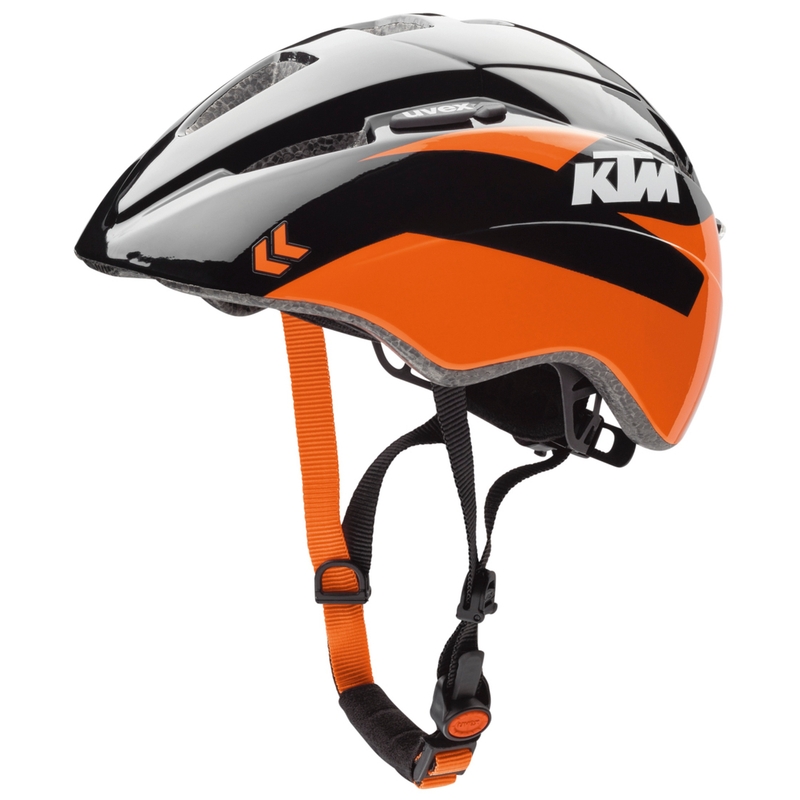Casco da bici per bambini KTM nero-arancio