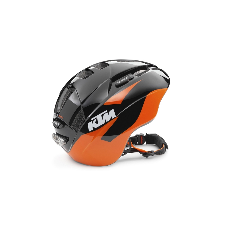Casco da bici per bambini KTM nero-arancio